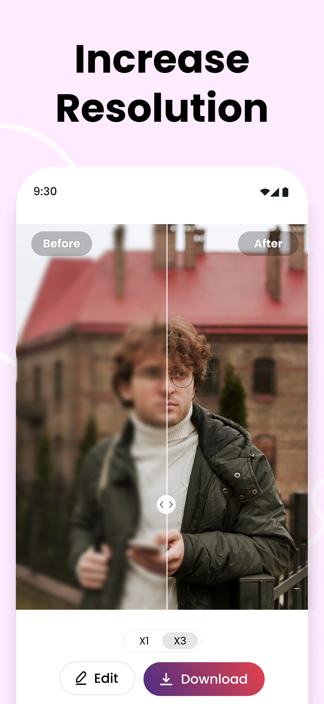 اسکرین شات 3 برنامه AI Photo Enhancer and Upscaler