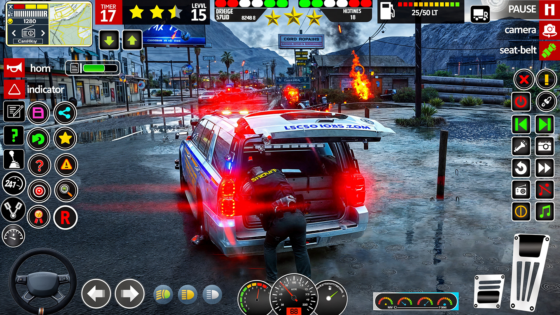 اسکرین شات 3 بازی Police Car Game 3d Car Driving