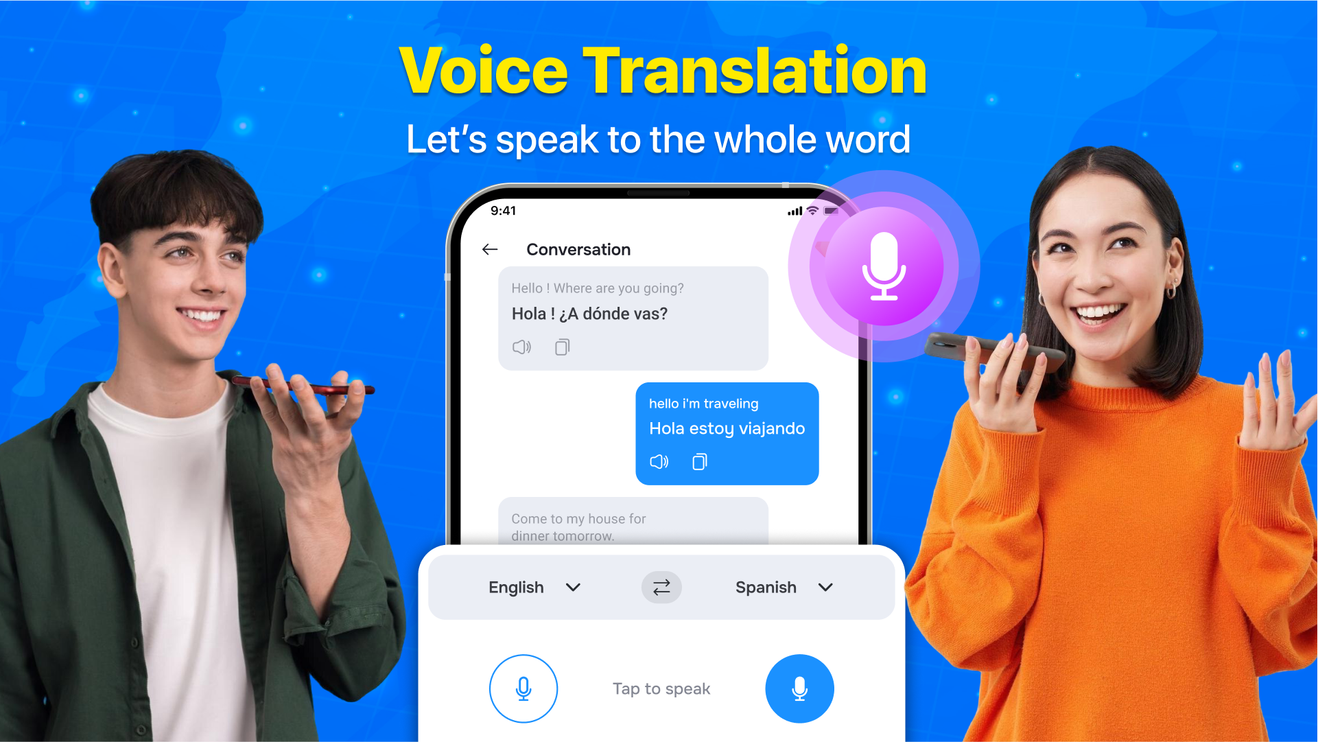 اسکرین شات برنامه Translate App - AI Translator 5