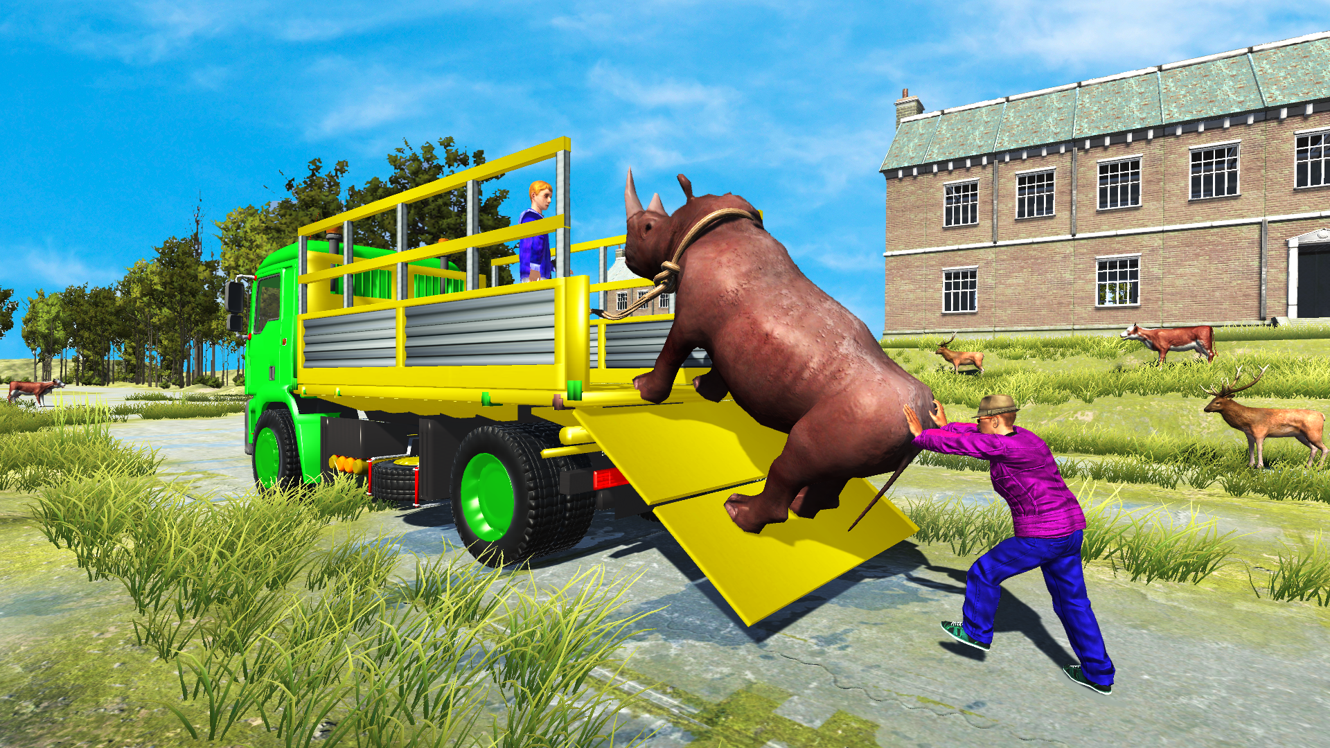 اسکرین شات 1 بازی Animals Transport Truck Driver