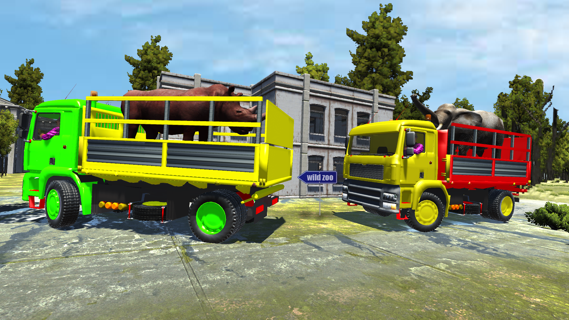 اسکرین شات 4 بازی Animals Transport Truck Driver