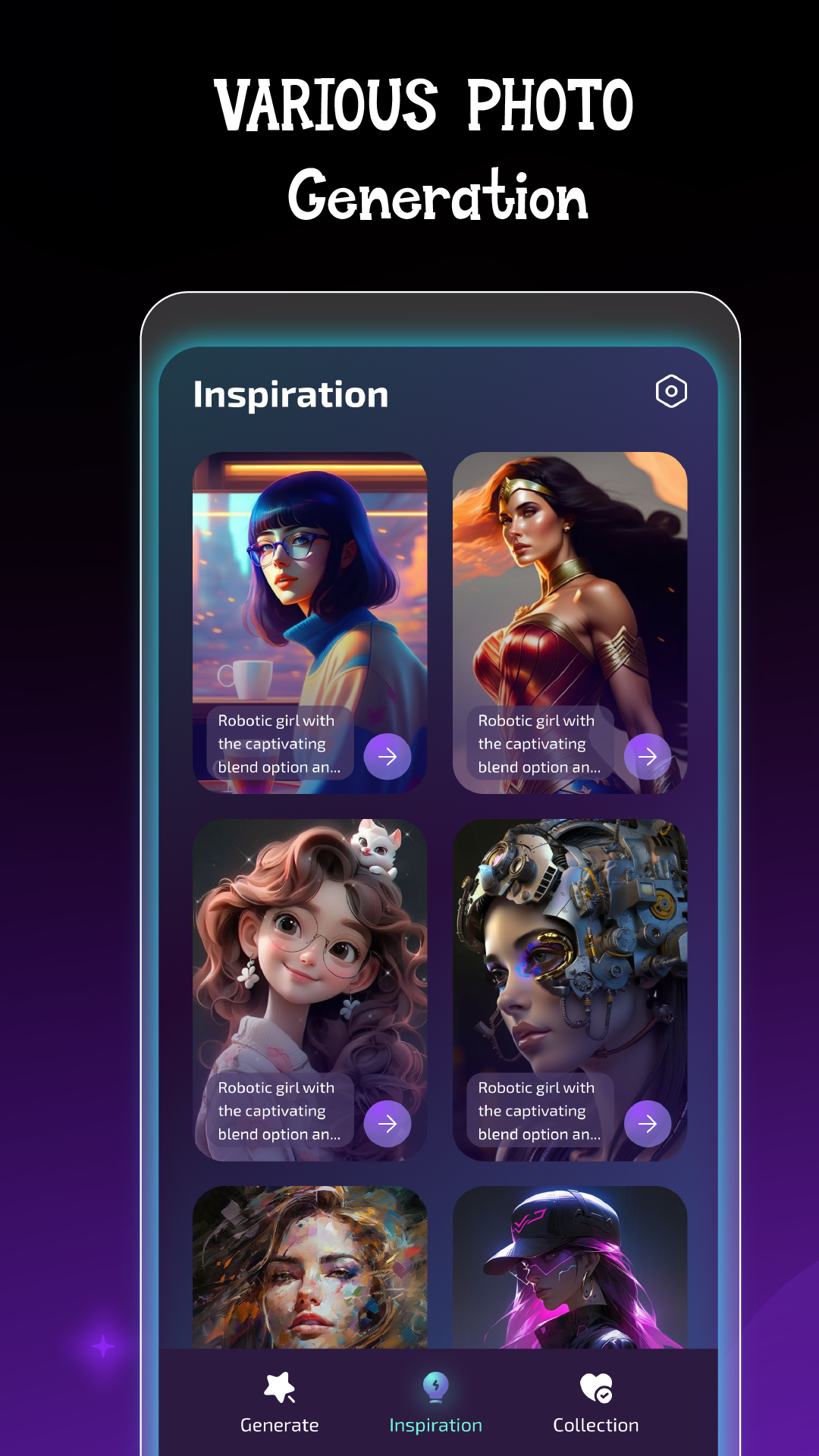 اسکرین شات 8 برنامه AI Art Generator: Photo Editor