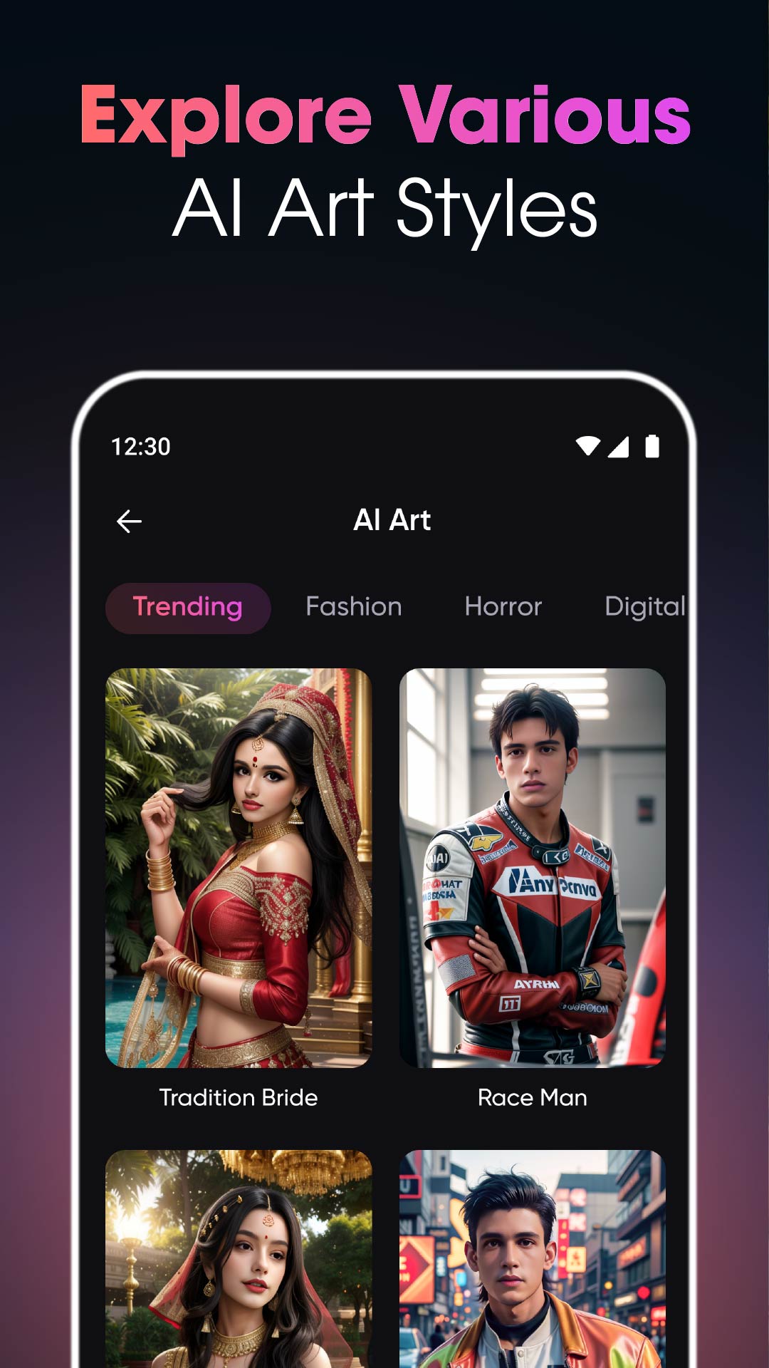 اسکرین شات 5 برنامه ArtGenie - AI Photo Generator