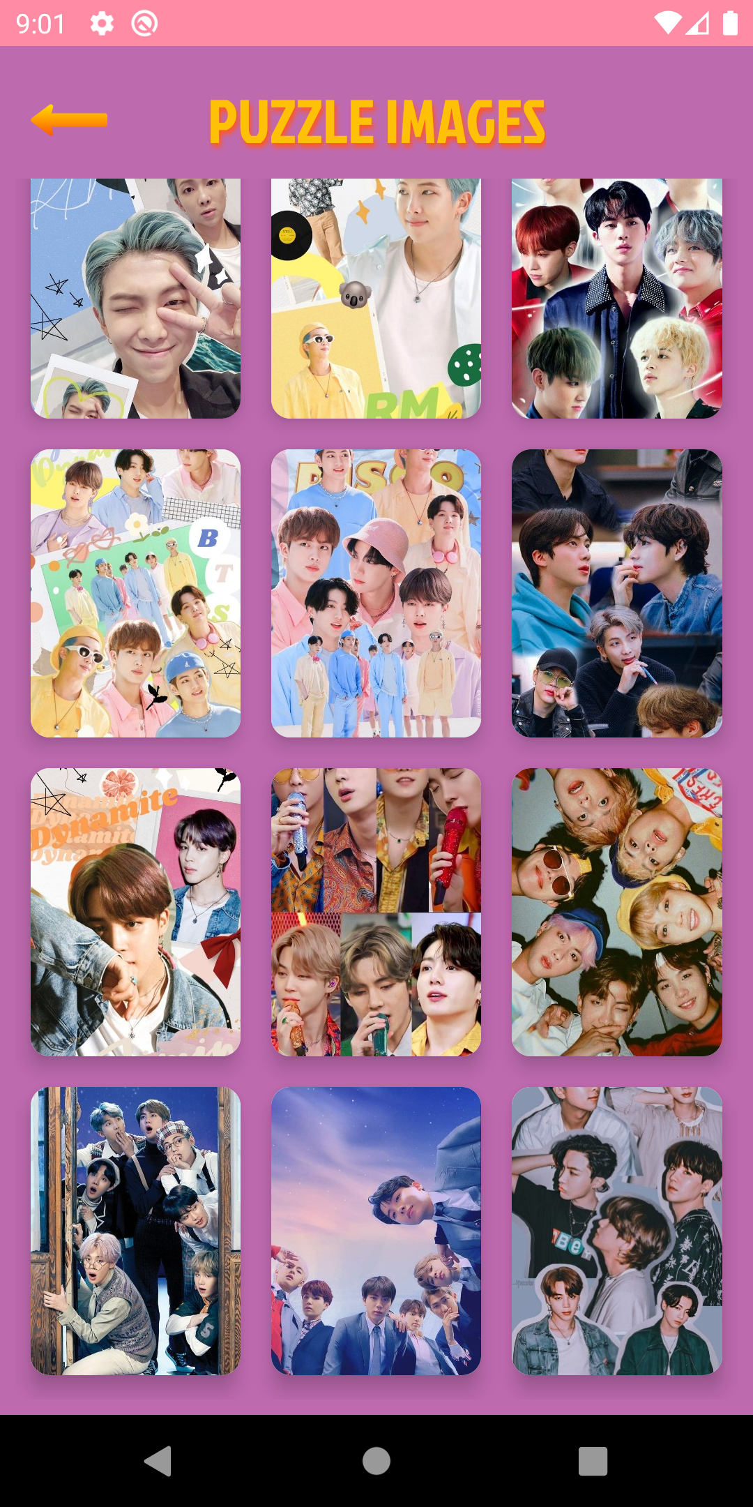 اسکرین شات 2 بازی BTS Jigsaw Puzzle Game