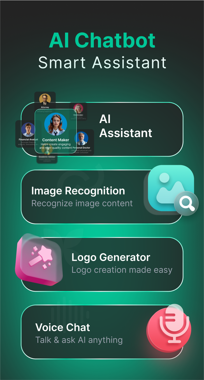 اسکرین شات 2 برنامه AI Chatbot, Ask Chat Assistant