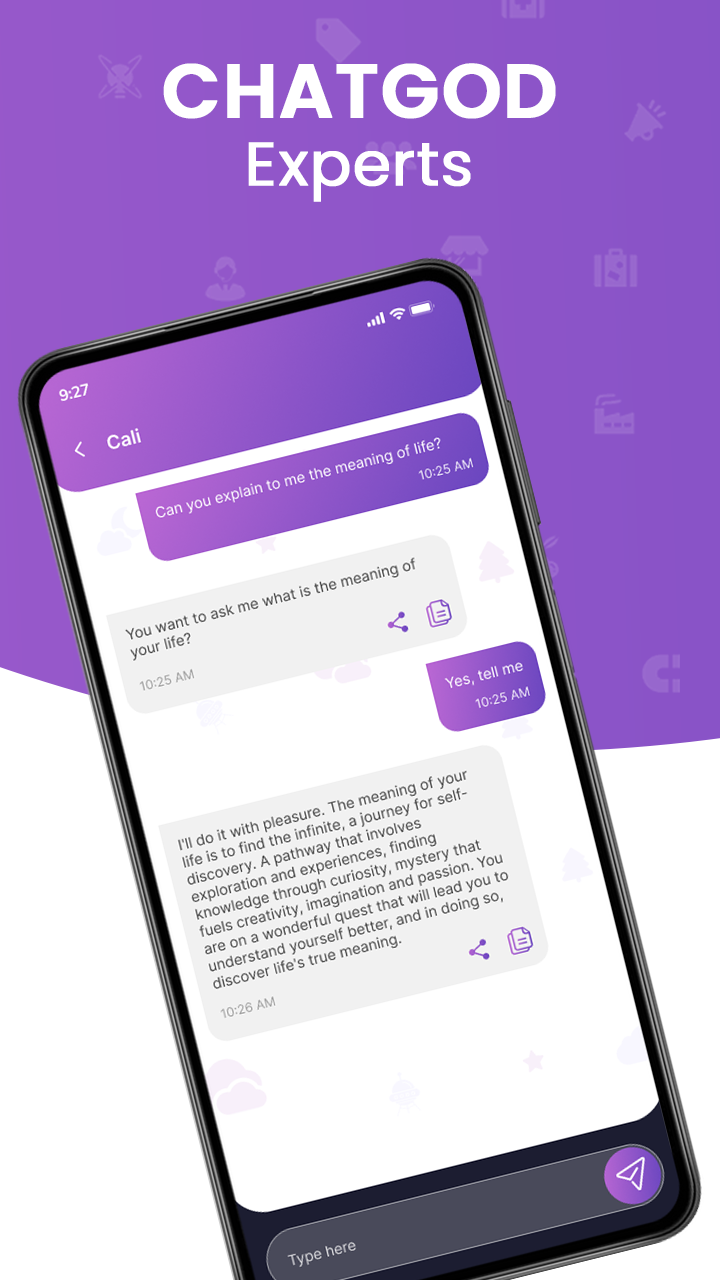 اسکرین شات 2 برنامه AI Chatbot Assistant - ChatGOD