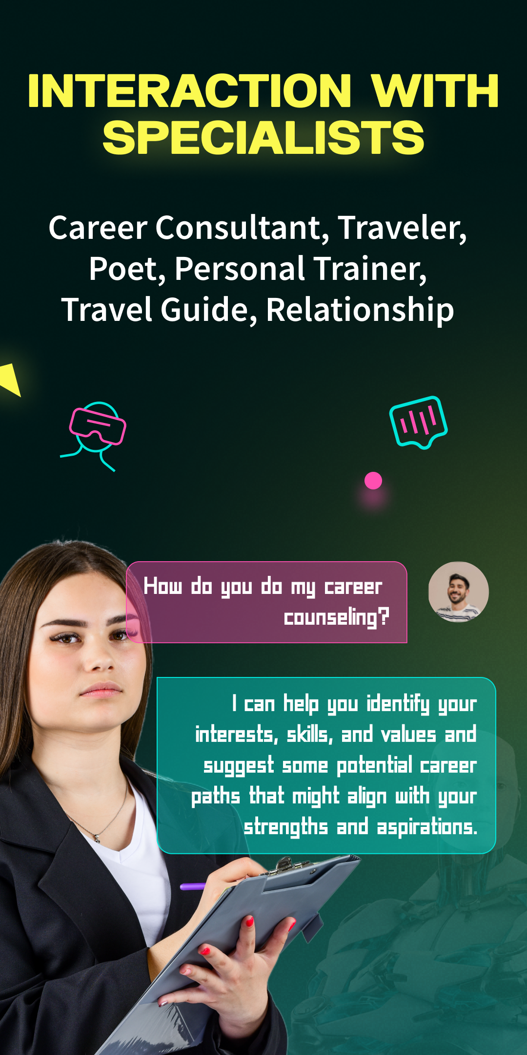اسکرین شات 1 برنامه AI Chat App - AI Chatbot