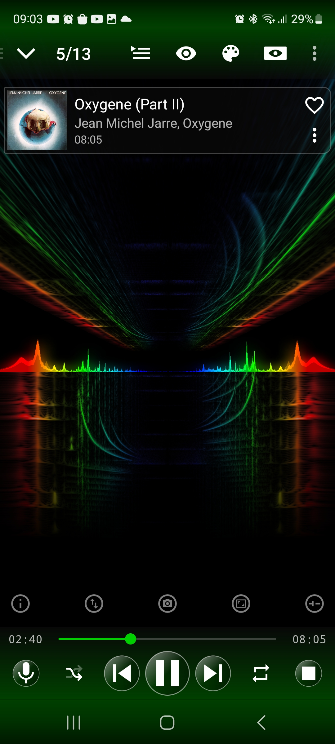 اسکرین شات 1 برنامه Spectrolizer - Music Player +