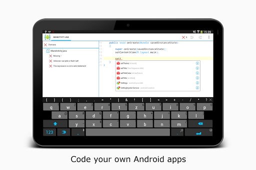 اسکرین شات 4 برنامه AIDE- IDE for Android Java C++