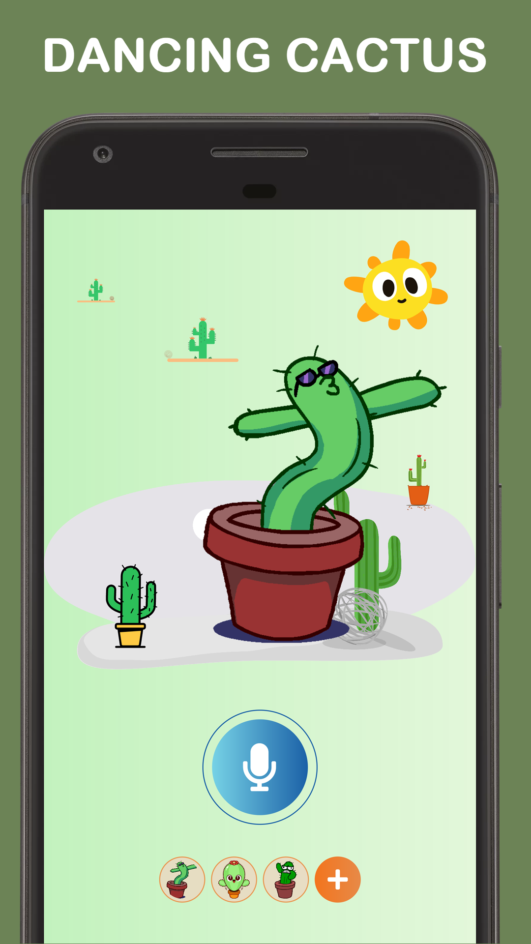 اسکرین شات 1 برنامه Dancing Cactus & Talking