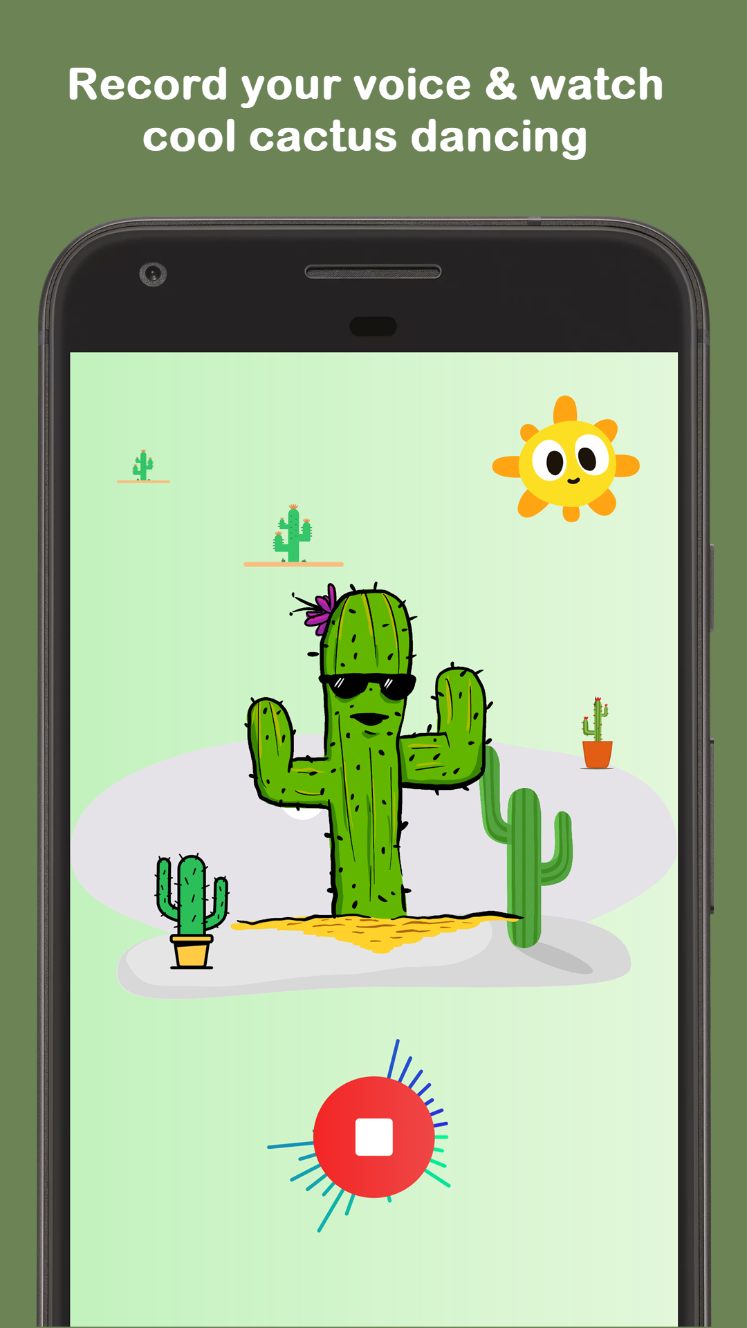 اسکرین شات 3 برنامه Dancing Cactus & Talking