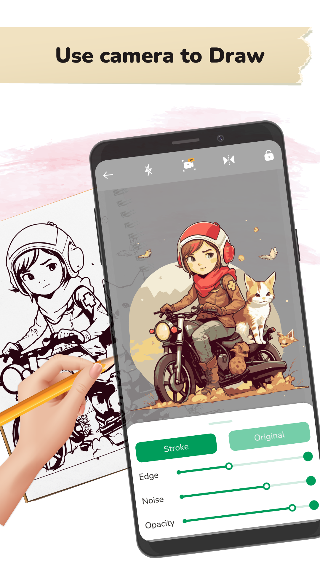 اسکرین شات 1 برنامه AR Drawing: Paint & Sketch