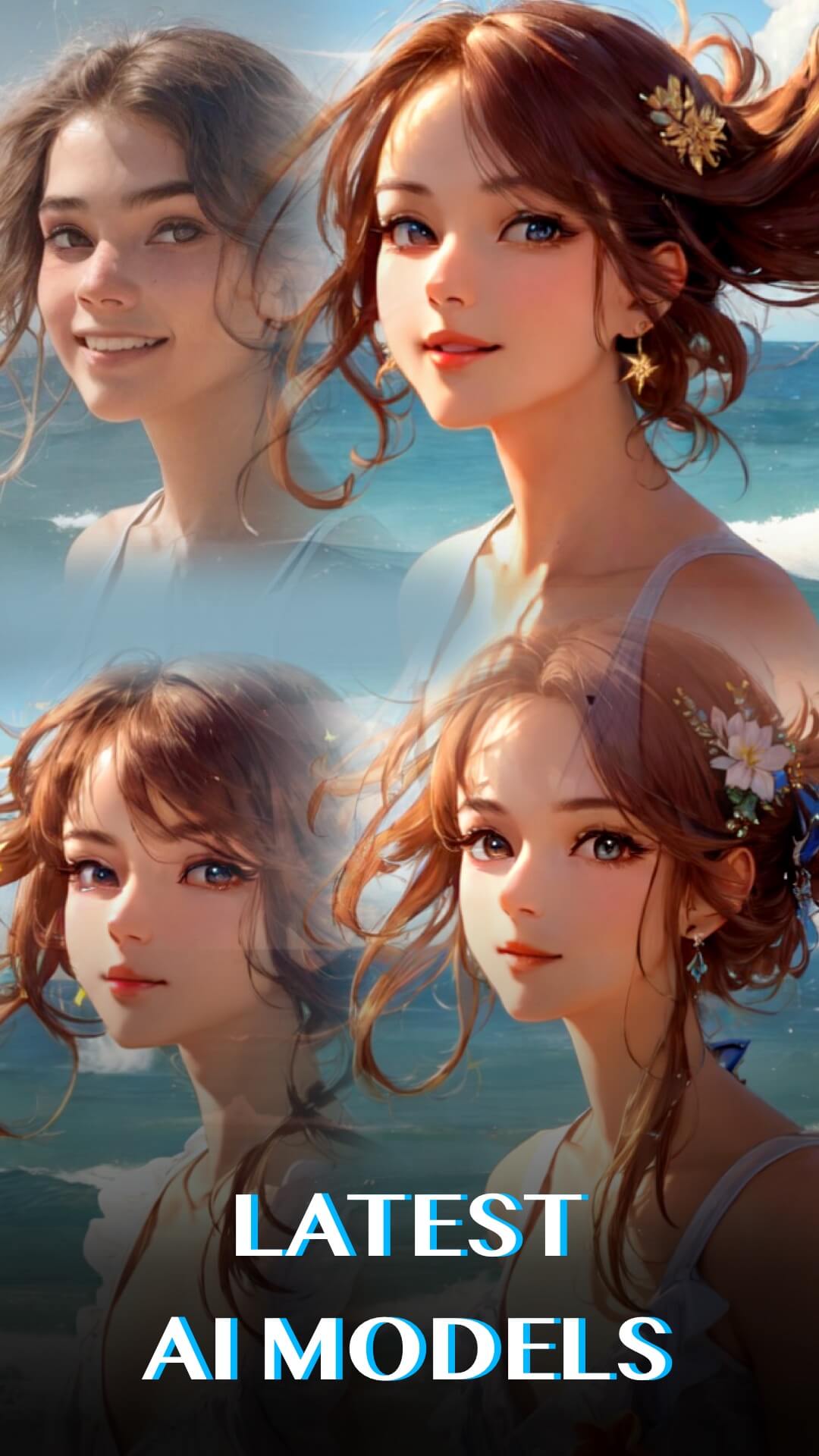 اسکرین شات 1 برنامه Anime me: AI Anime Art App