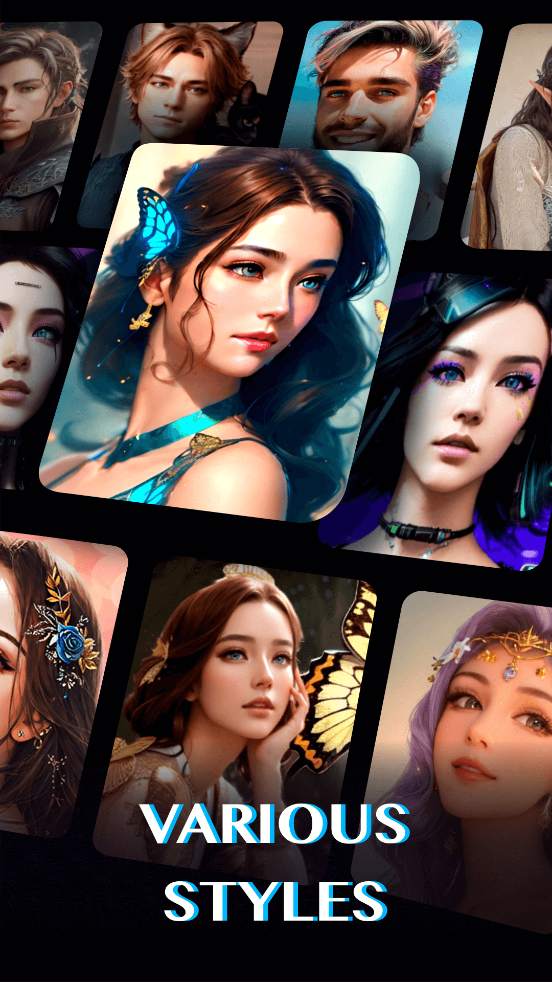 اسکرین شات 4 برنامه Anime me: AI Anime Art App