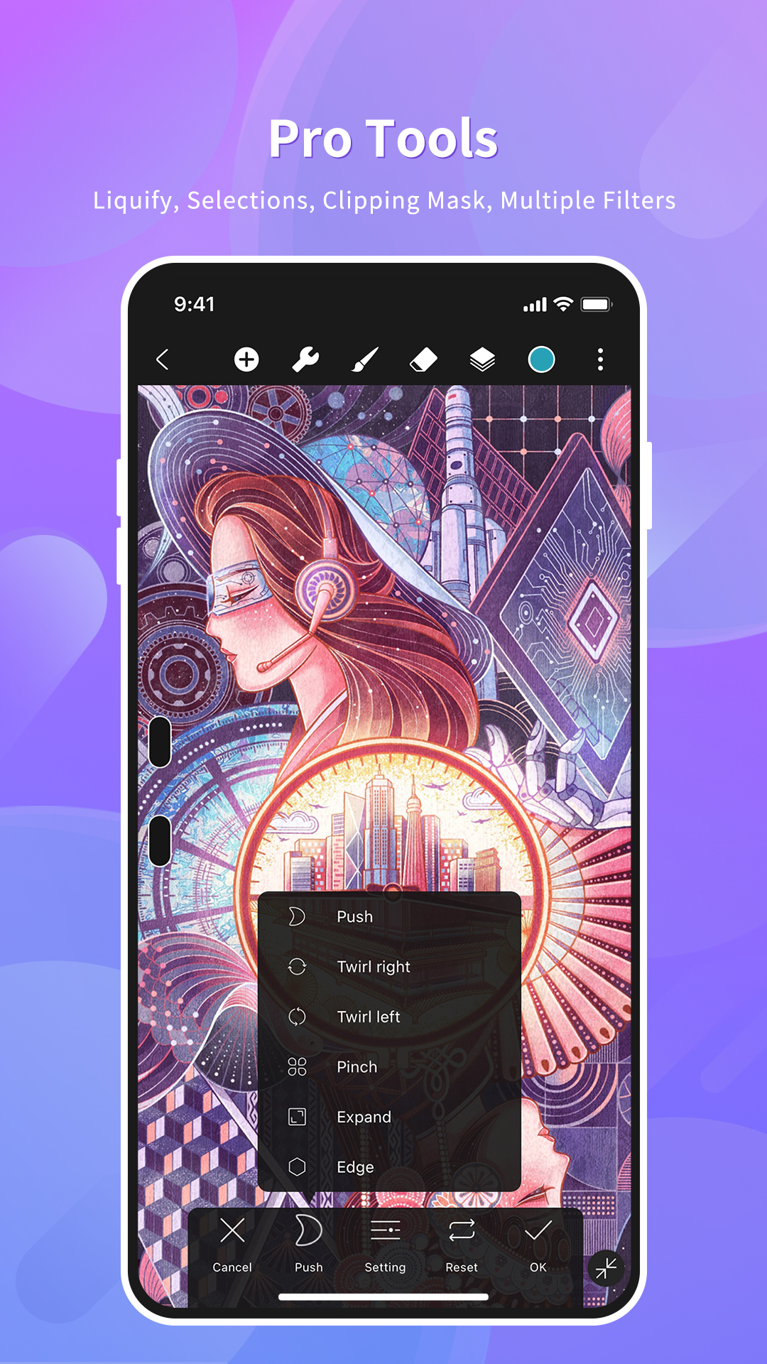 اسکرین شات 3 برنامه HiPaint -Sketch Draw Paint it!