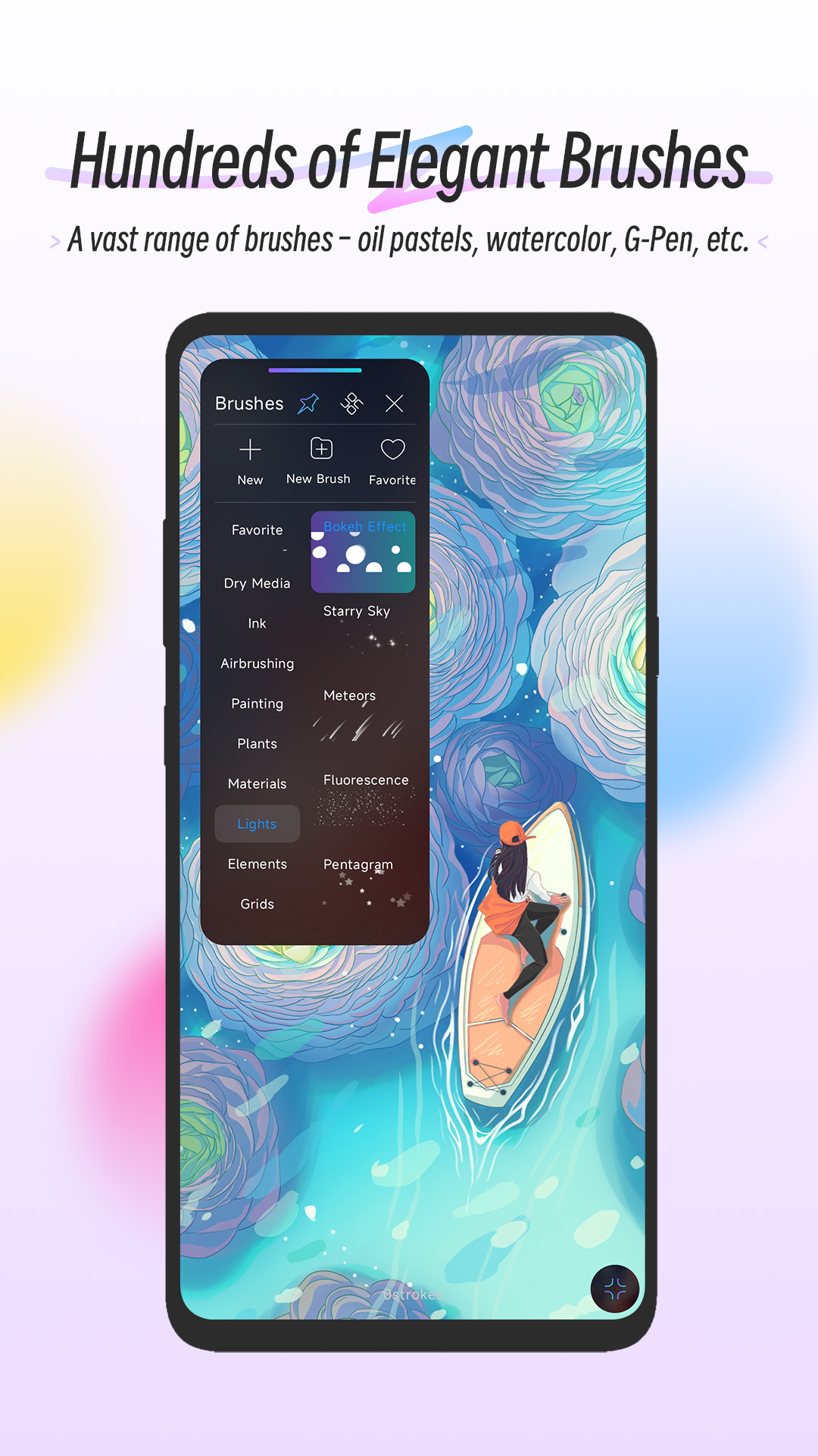 اسکرین شات 2 برنامه Hipaint - Sketch & Draw art