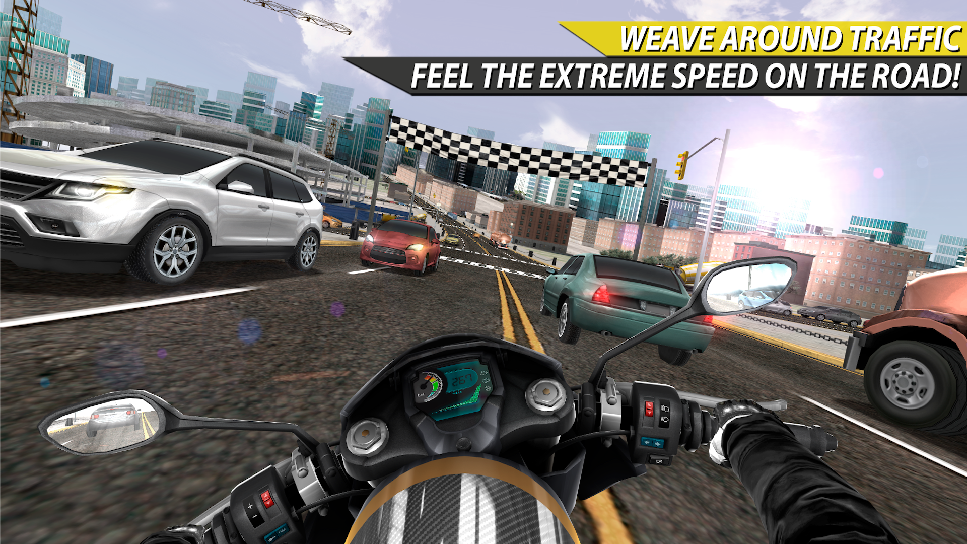 اسکرین شات 2 بازی Moto Rider In Traffic