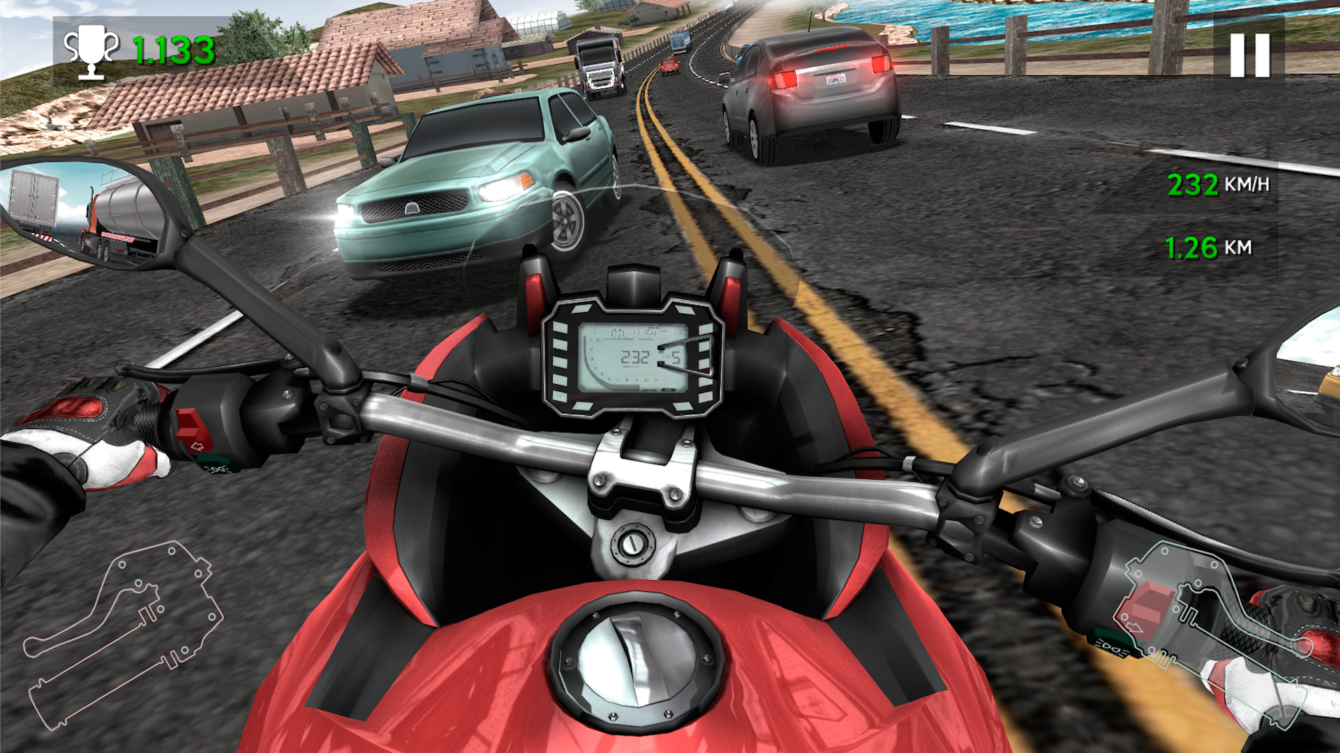 اسکرین شات 5 بازی Moto Rider In Traffic