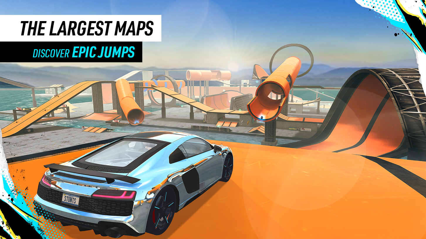 اسکرین شات 3 بازی Car Stunt Races: Mega Ramps