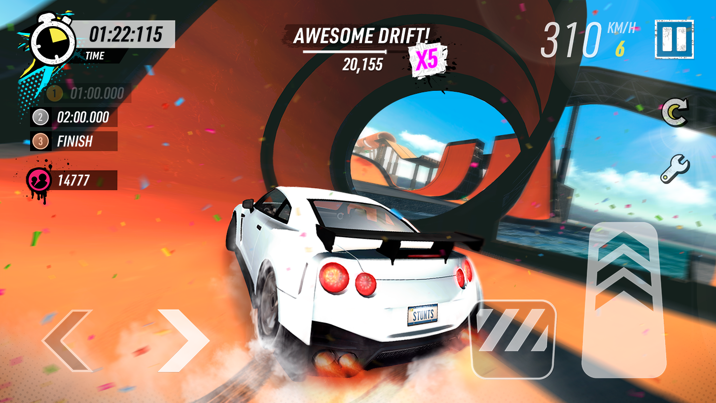 اسکرین شات 1 بازی Car Stunt Races: Mega Ramps