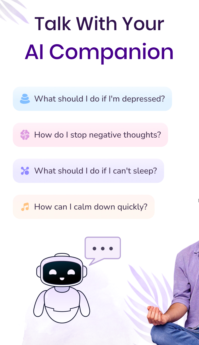 اسکرین شات 2 برنامه AI Mental Wellbeing - Relief