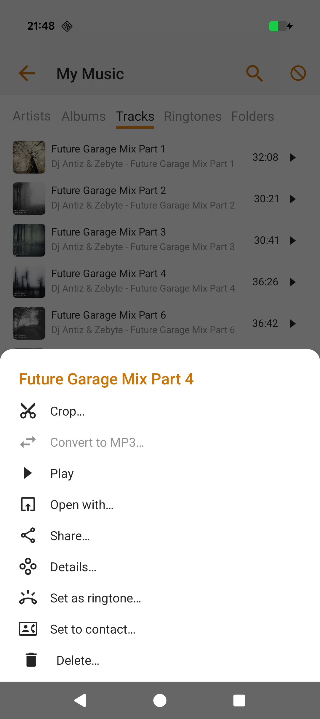 اسکرین شات 5 برنامه AIMP: Audio Cutter