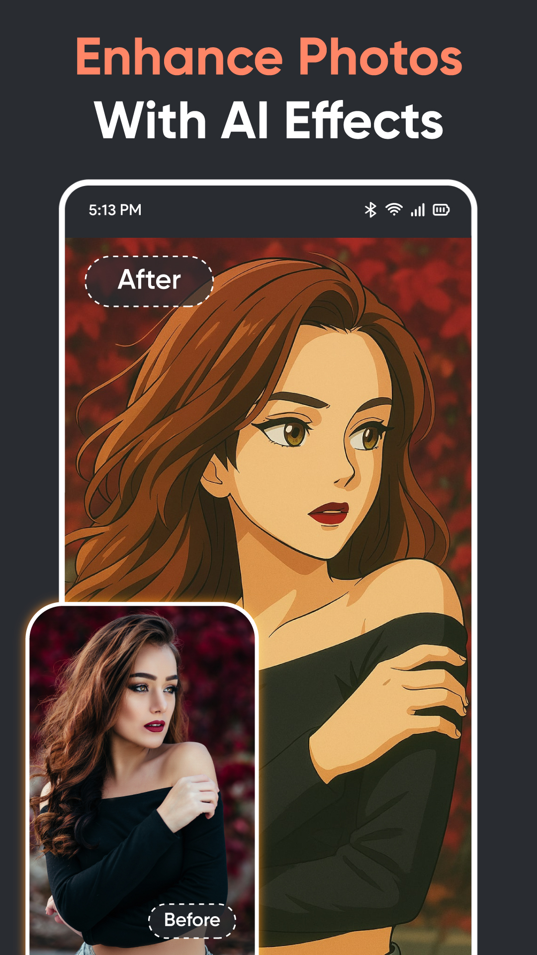 اسکرین شات 1 برنامه AI Photo Editor & Effects