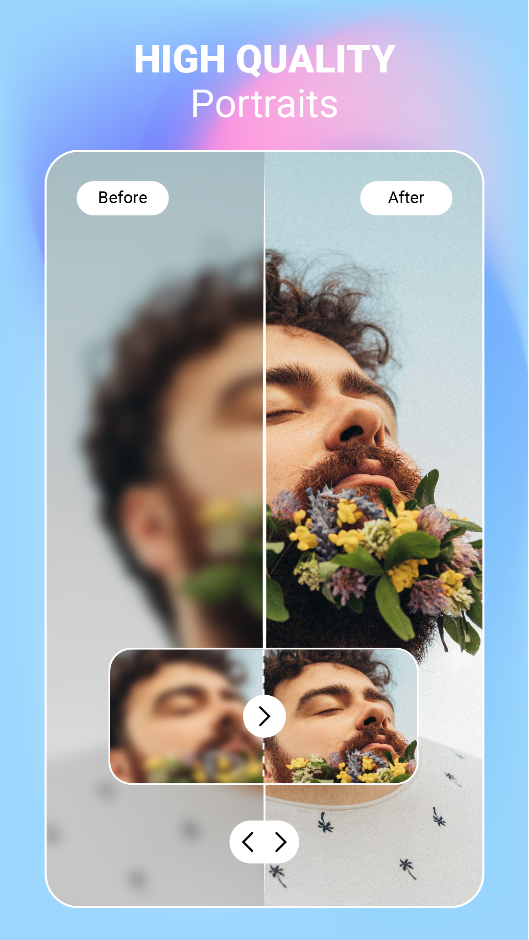اسکرین شات 4 برنامه Aibi Photo: AI Photo Enhancer