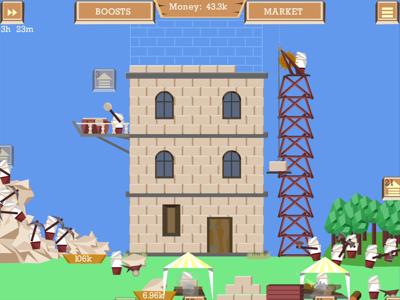 اسکرین شات 6 بازی Idle Tower Builder: Miner City