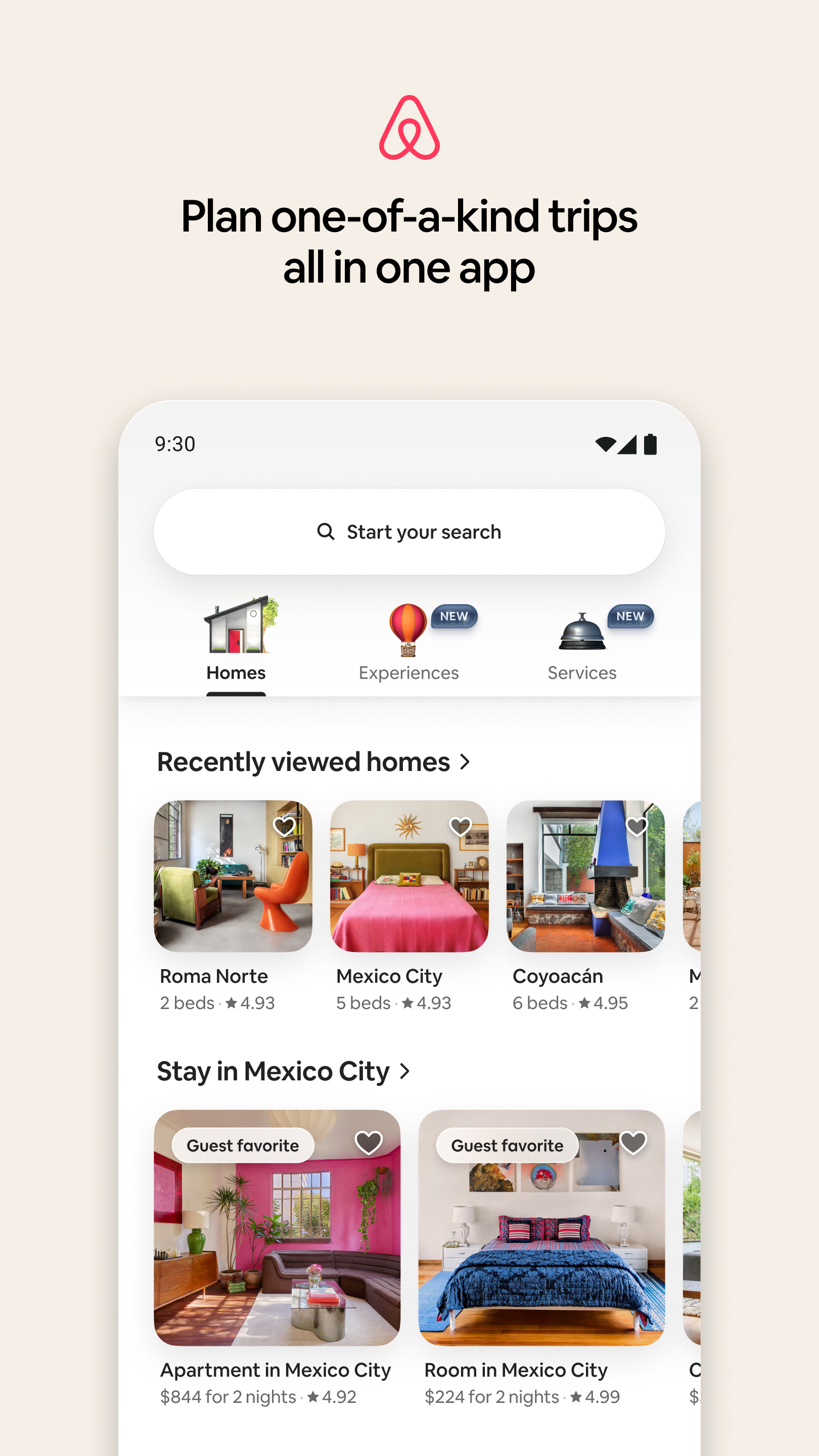 اسکرین شات برنامه Airbnb 1