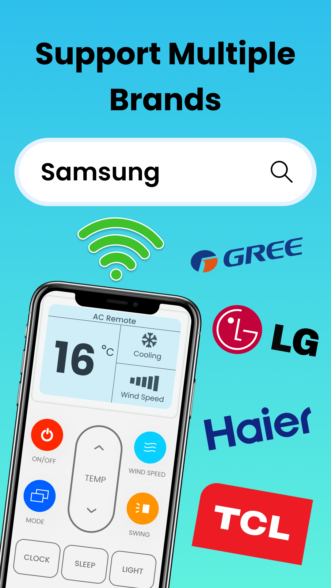 اسکرین شات 2 برنامه AC Remote Control For Android
