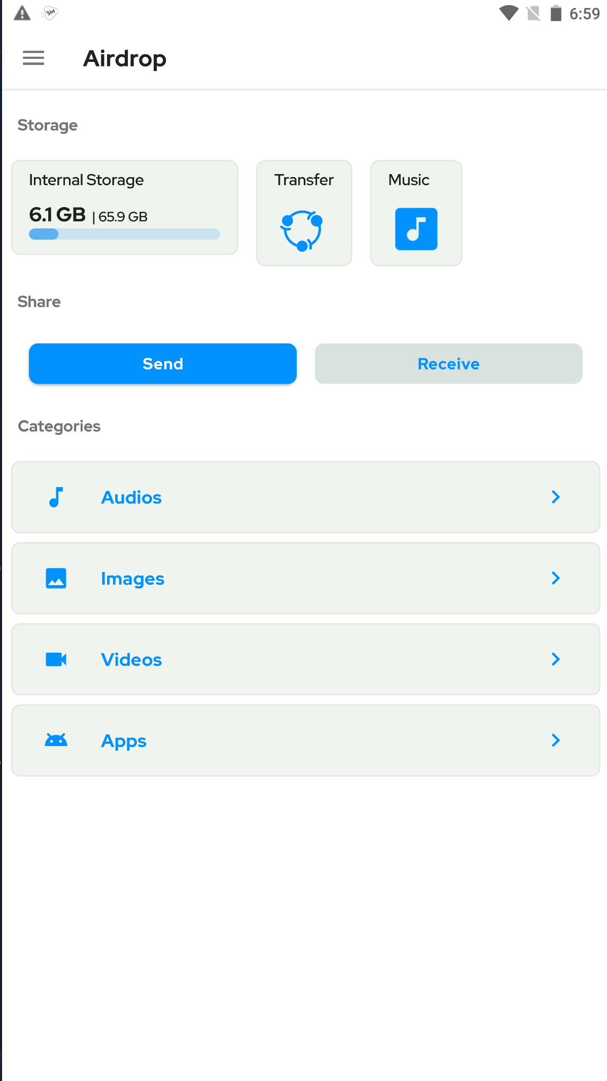 اسکرین شات 4 برنامه Airdrop for Android Transfer