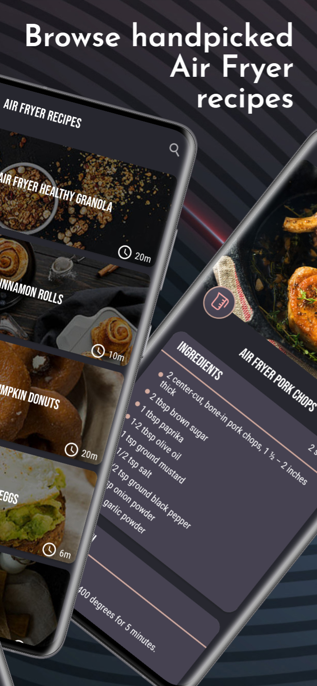 اسکرین شات 2 برنامه Air Fryer Recipes