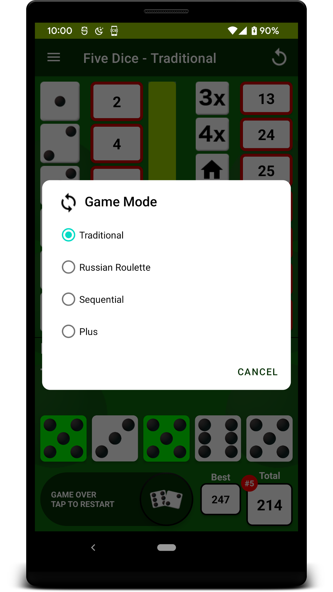 اسکرین شات 4 بازی Five Dice