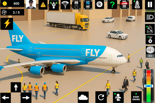 اسکرین شات 4 بازی Flight Pilot Simulator 3d