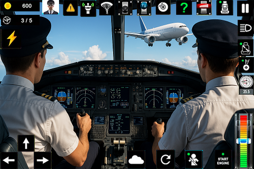 اسکرین شات 5 بازی Flight Pilot Simulator 3d