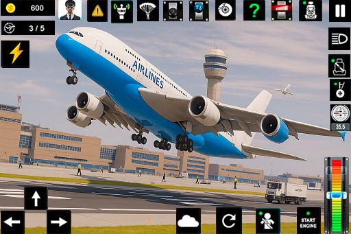 اسکرین شات 1 بازی Flight Pilot Simulator 3d