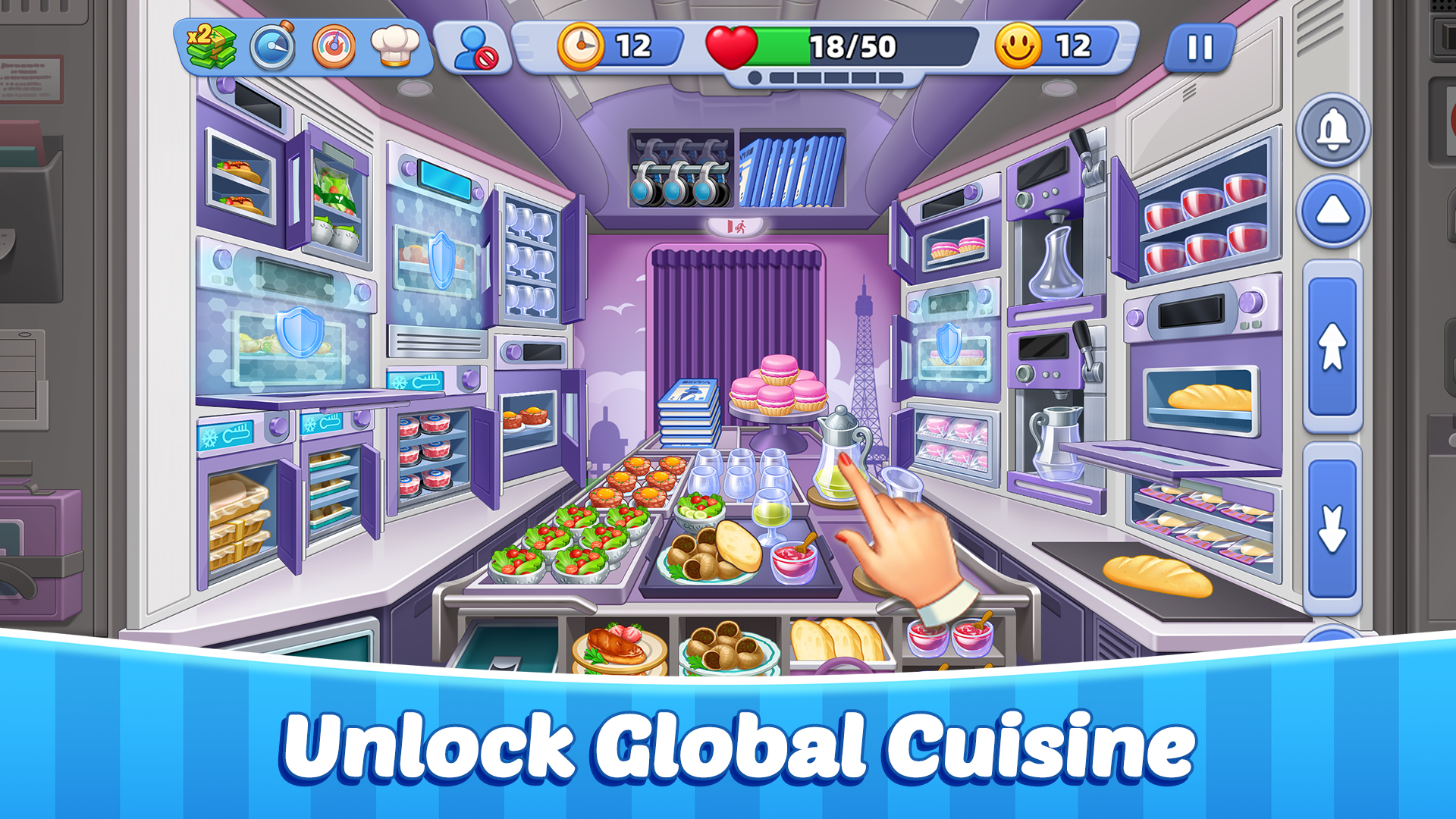 اسکرین شات 4 بازی Cooking Go：Airplane & Train