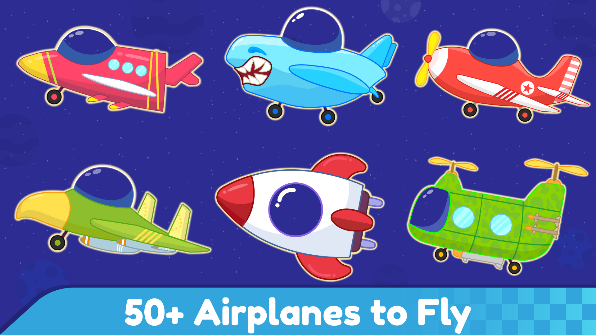 اسکرین شات 1 بازی Airplane Games for Kids Racing