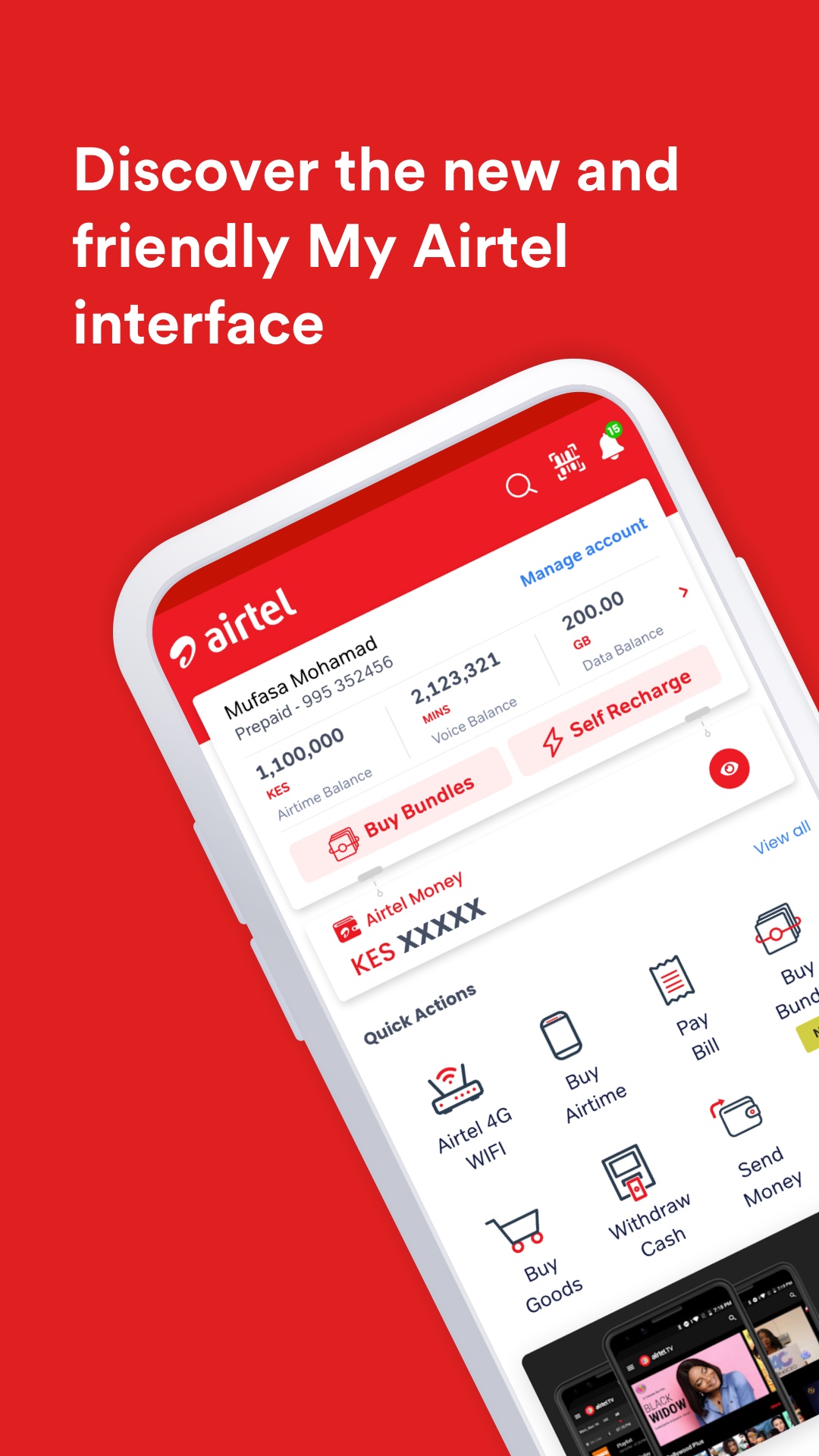 اسکرین شات 1 برنامه My Airtel