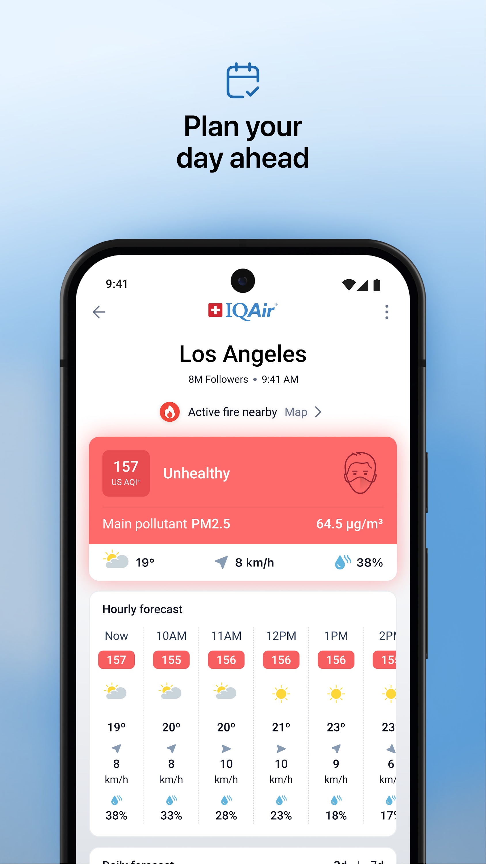 اسکرین شات 2 برنامه IQAir AirVisual | Air Quality