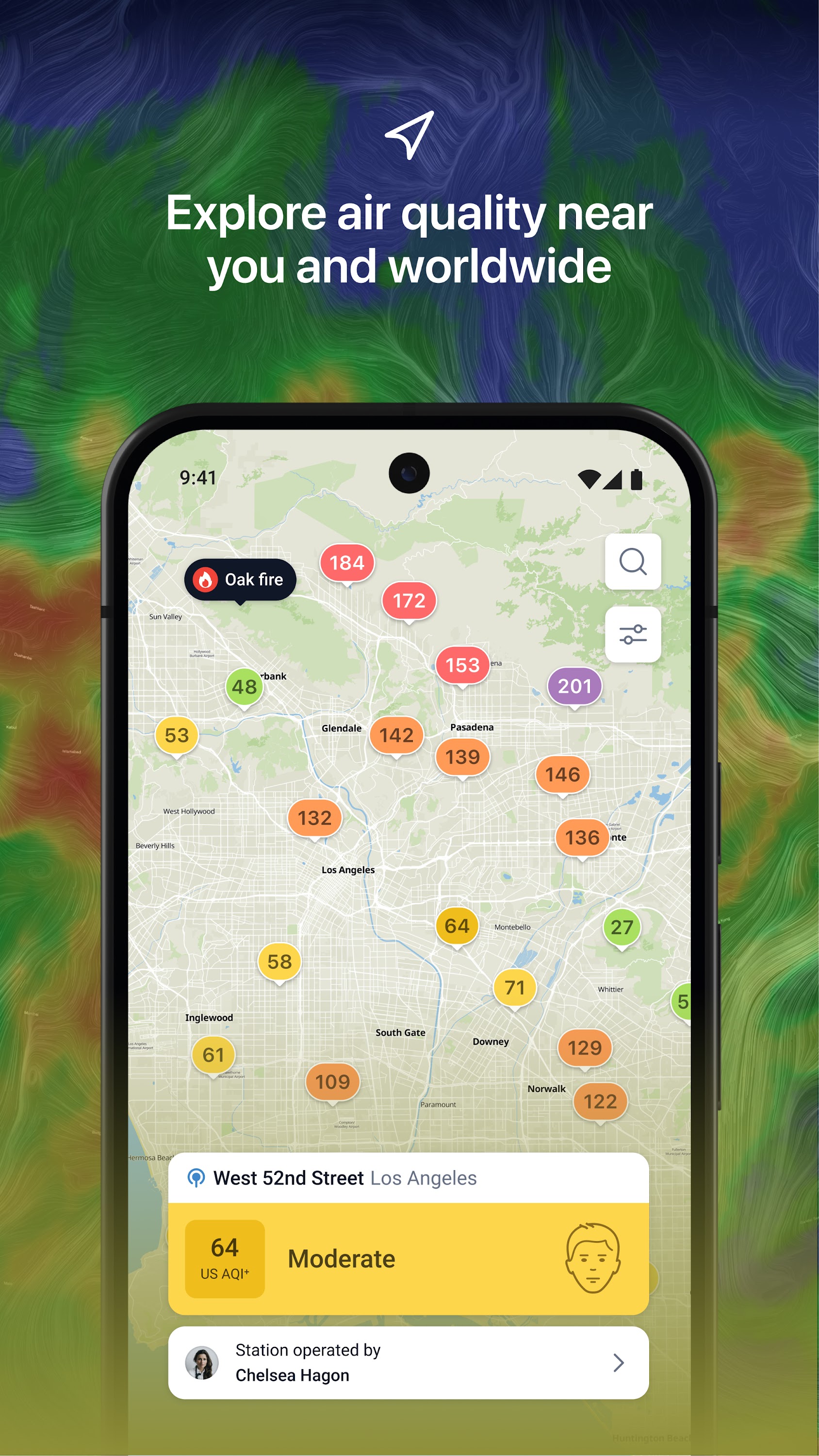 اسکرین شات 1 برنامه IQAir AirVisual | Air Quality