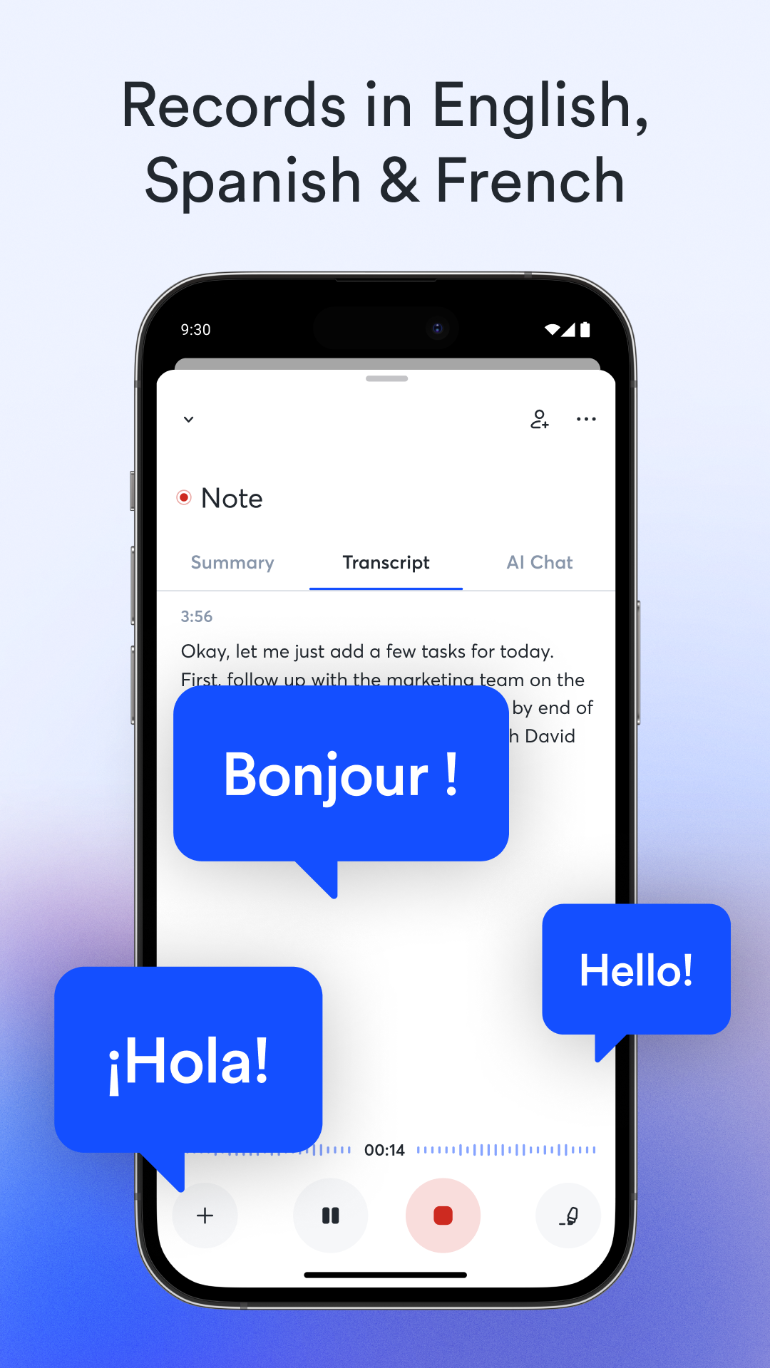 اسکرین شات 3 برنامه OtterAI Transcribe Voice Notes