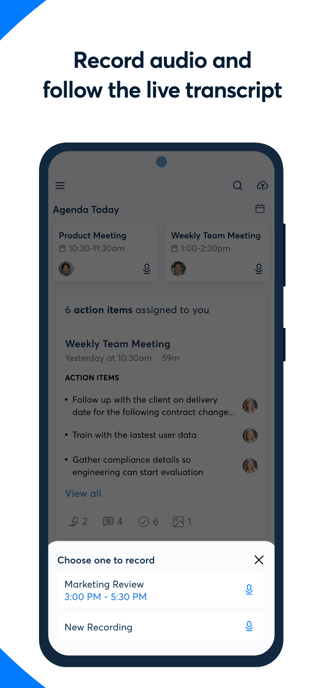 اسکرین شات 3 برنامه OtterAI Transcribe Voice Notes