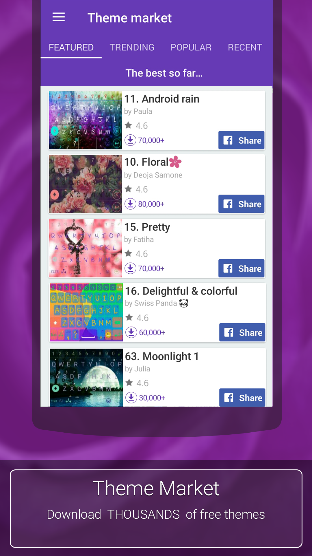 اسکرین شات 2 برنامه ai.type Keyboard