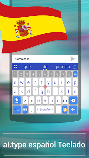 اسکرین شات 1 برنامه Spanish for ai.type Keyboard