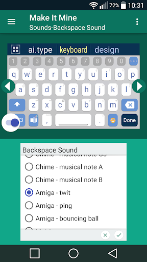 اسکرین شات 2 برنامه ai.type Cartoon Sound Pack