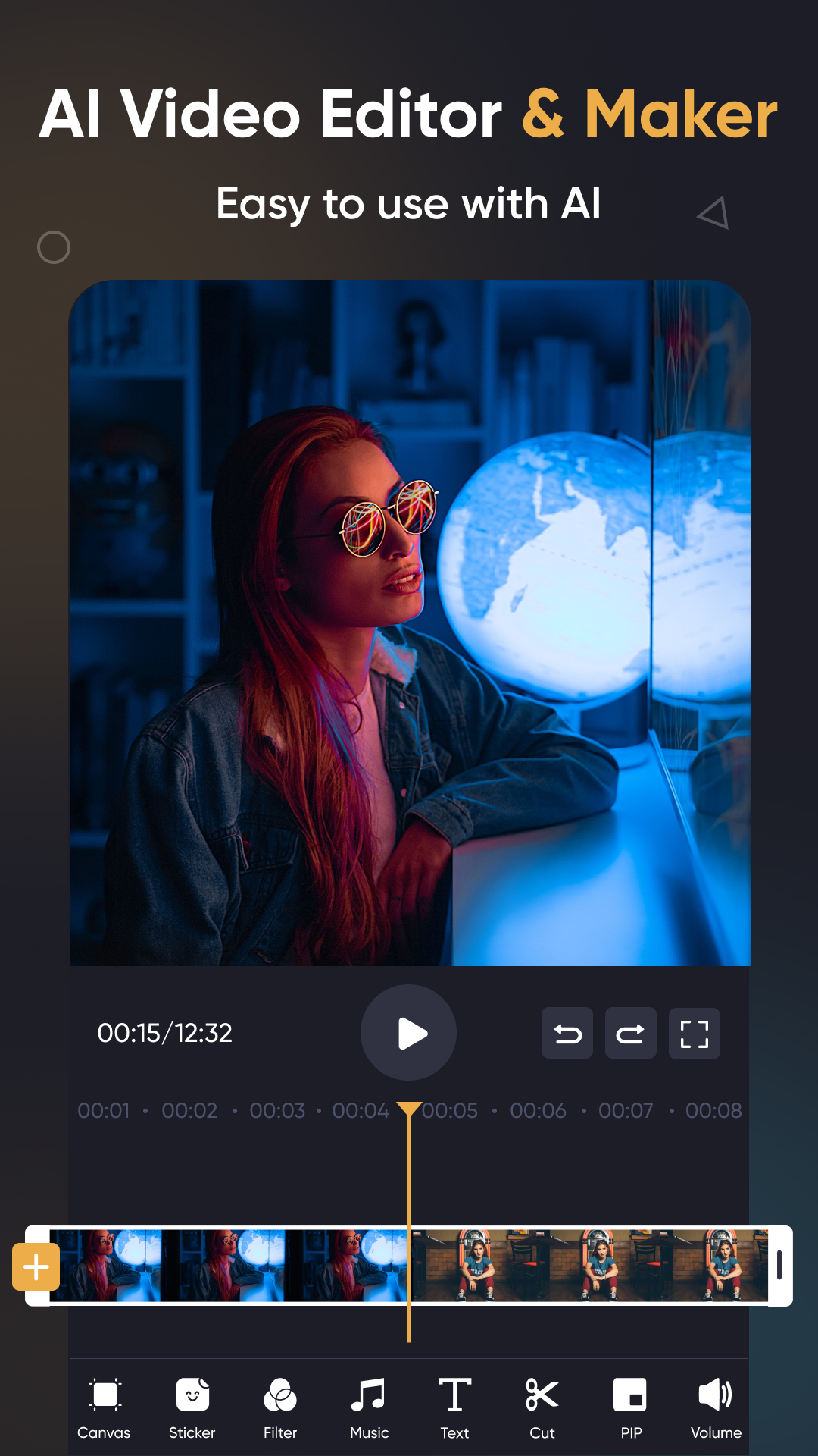 اسکرین شات 1 برنامه SmartCut, AI Video Editor