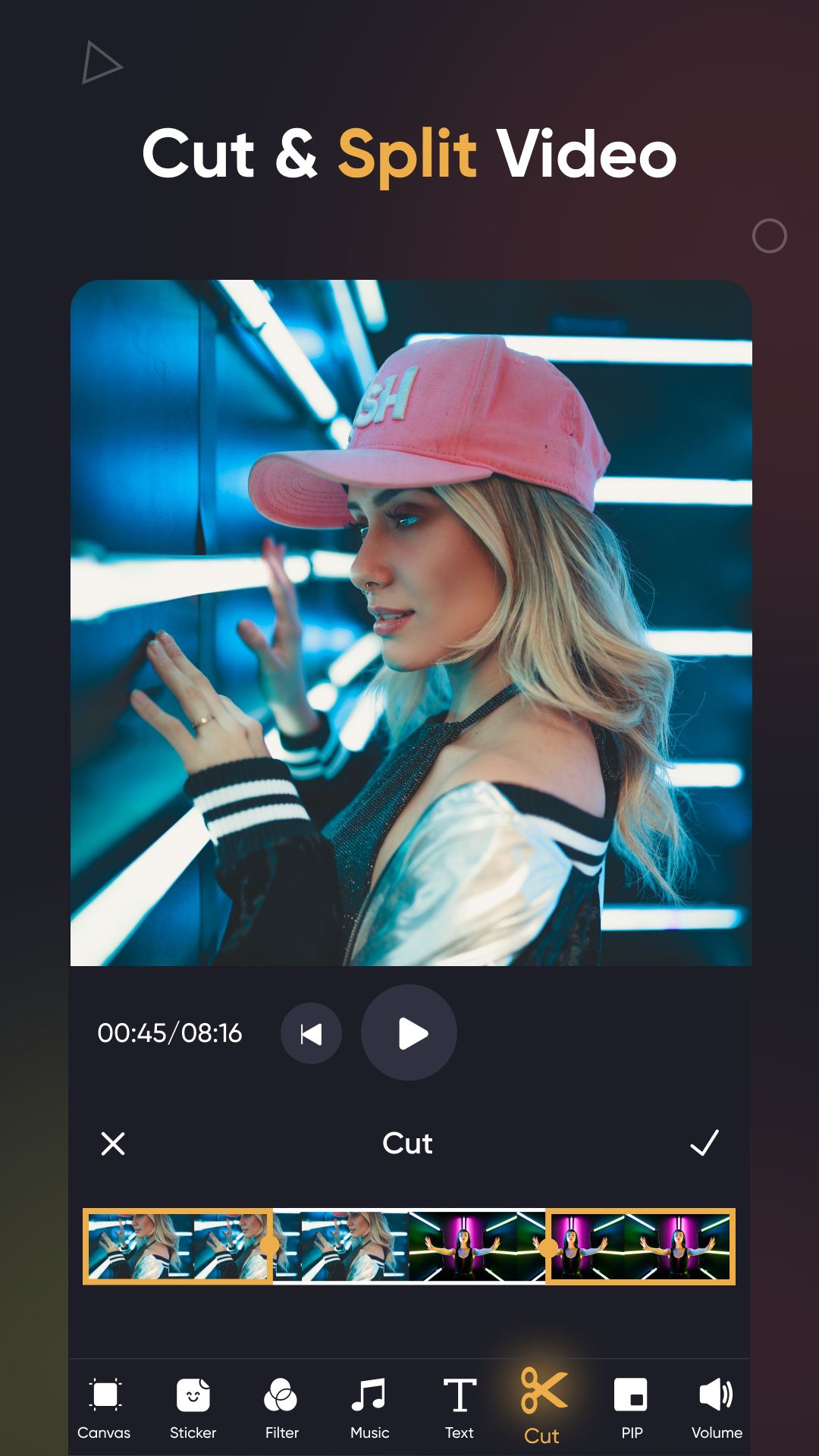 اسکرین شات 6 برنامه SmartCut, AI Video Editor