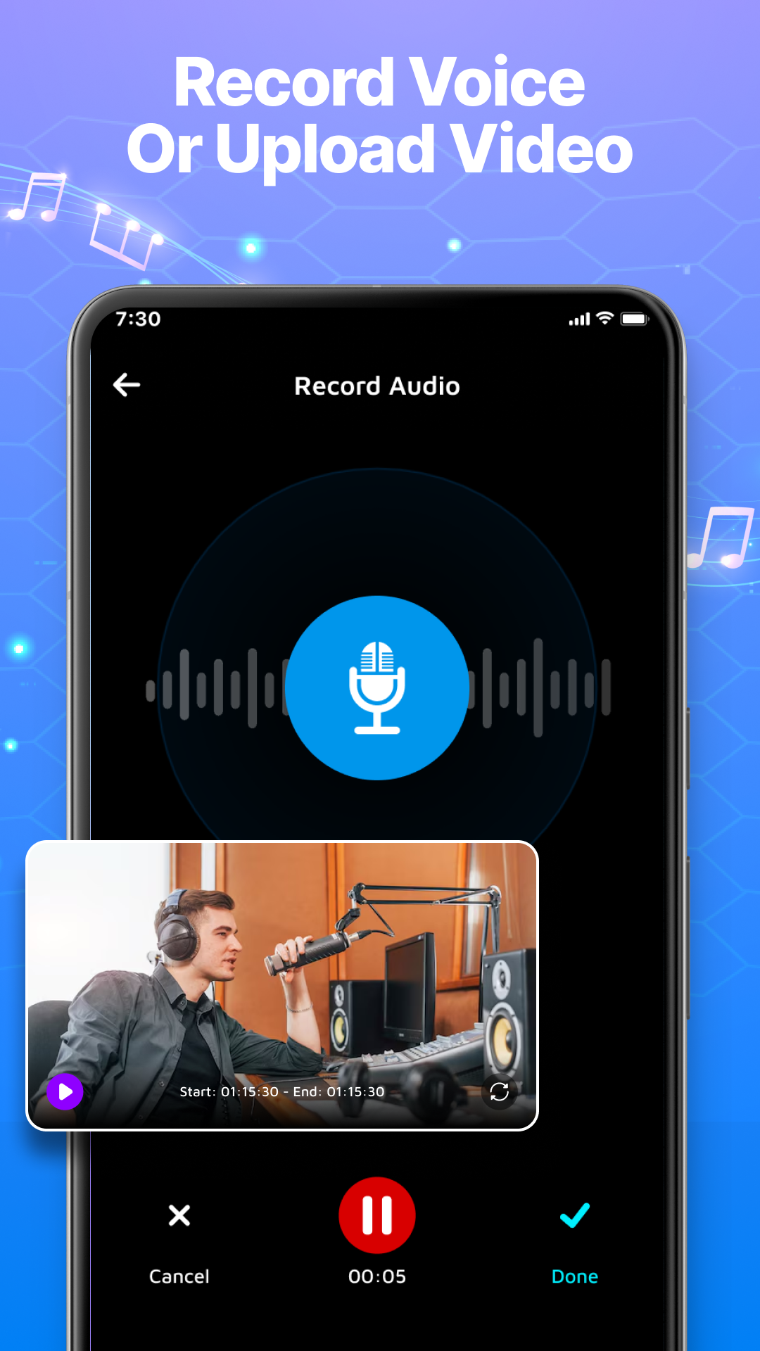 اسکرین شات 4 برنامه Voice Changer - Voice Effects